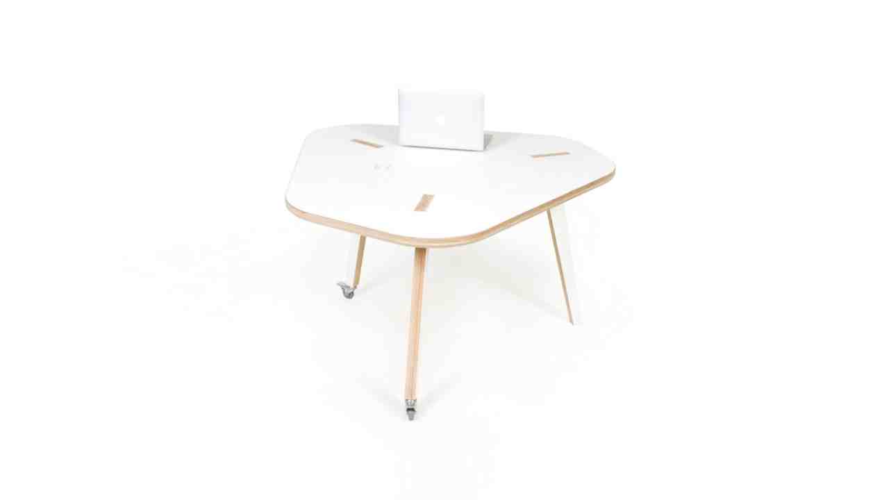 View of the Cafe Table designed by David Steiner and Joni Steiner for Opendesk