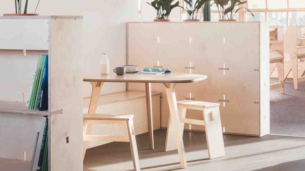 Picture of the Cafe Table in use in the Greenpeace offices