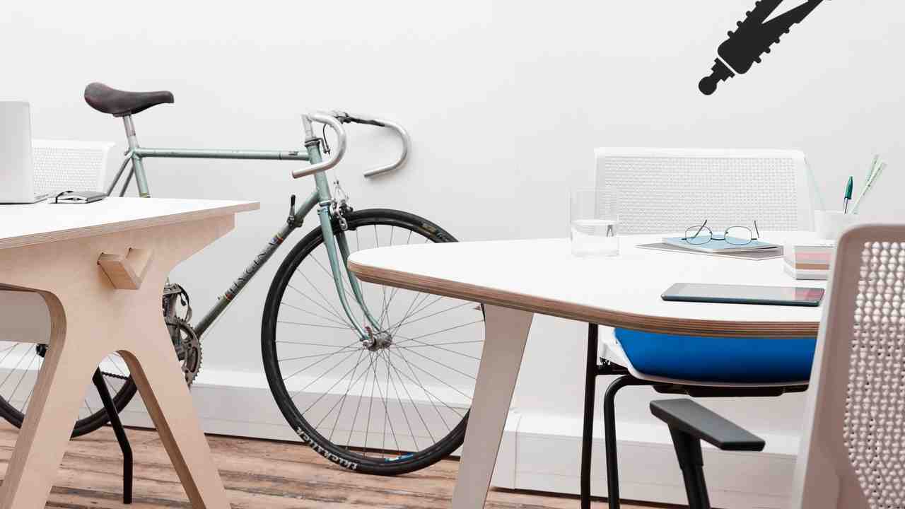 Picture of the Cafe Table in use in the Garage Soho offices