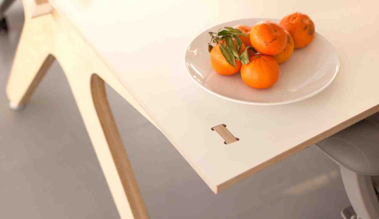 Opendesk, Desk, Lean Desk, Plywood, Joni Steiner, Nick Ierodiaconou, Detail view