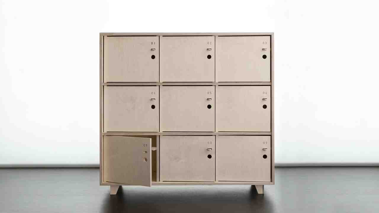 Opendesk, wooden, Fin Lockers in Plywood by Scarlett San Martin
