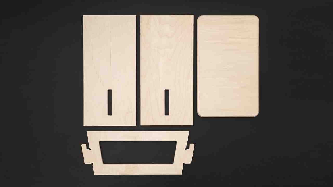 Opendesk, Stool, Johann Aussage, Johann Stool, Unique Patterns, Disassembled