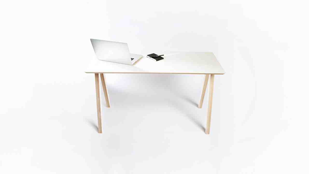 Entire view of the Olivia Desk by Joni Steiner for Opendesk